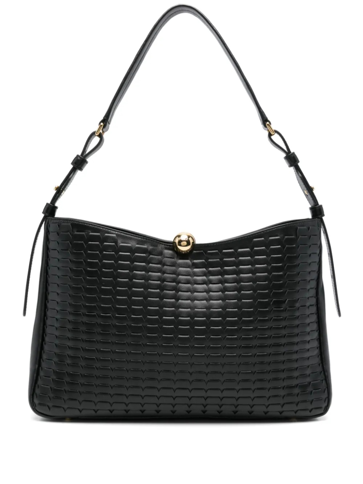

Кожаная сумка через плечо Furla, черный