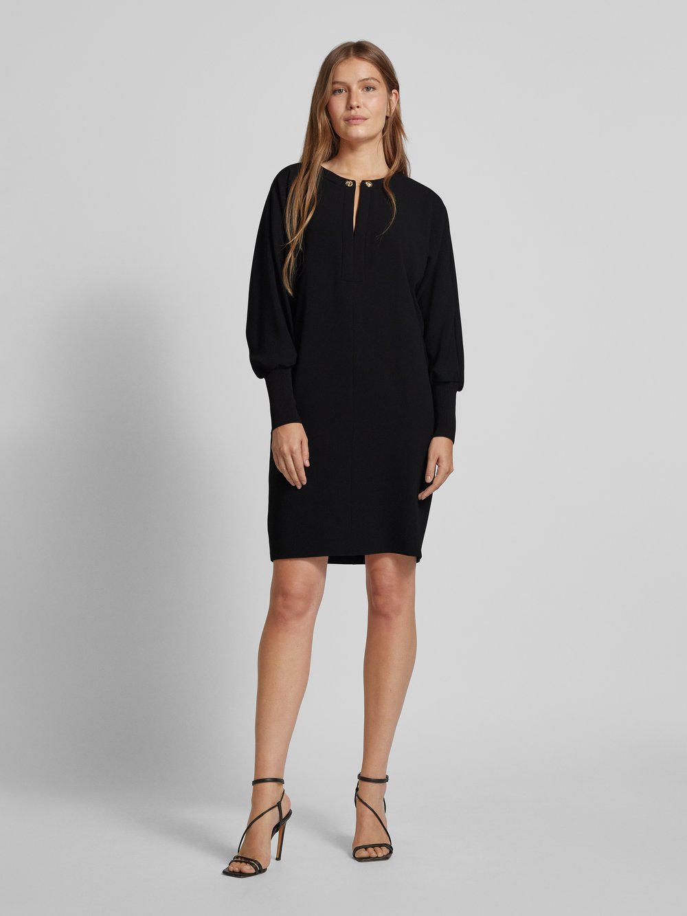 

Мини-платье с вырезом-замочной скважиной, модель 'ASTI' Max Mara Studio, черный