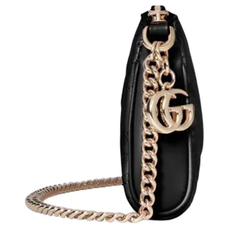 GUCCI Сумка через плечо GG Marmont из натуральной кожи — фото 3