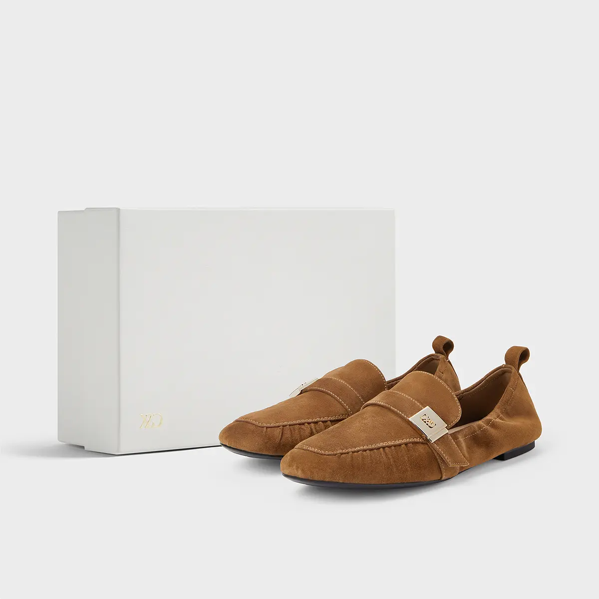 CHARLES&KEITH Маленькие лоферы CK 0,9 см женские коричневые, цвет Brown Brown — фото 4