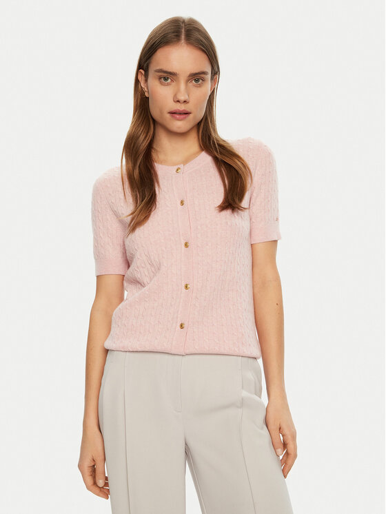 

Кардиган обычного кроя WW0WW43958 Tommy Hilfiger, розовый