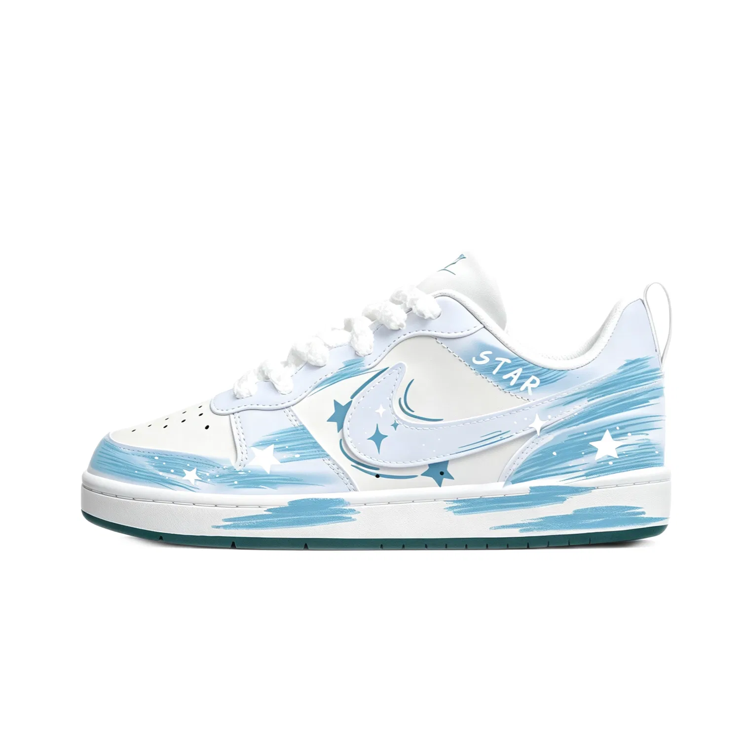 Кроссовки детские Nike Court Borough 2 Sky Blue — фото 3