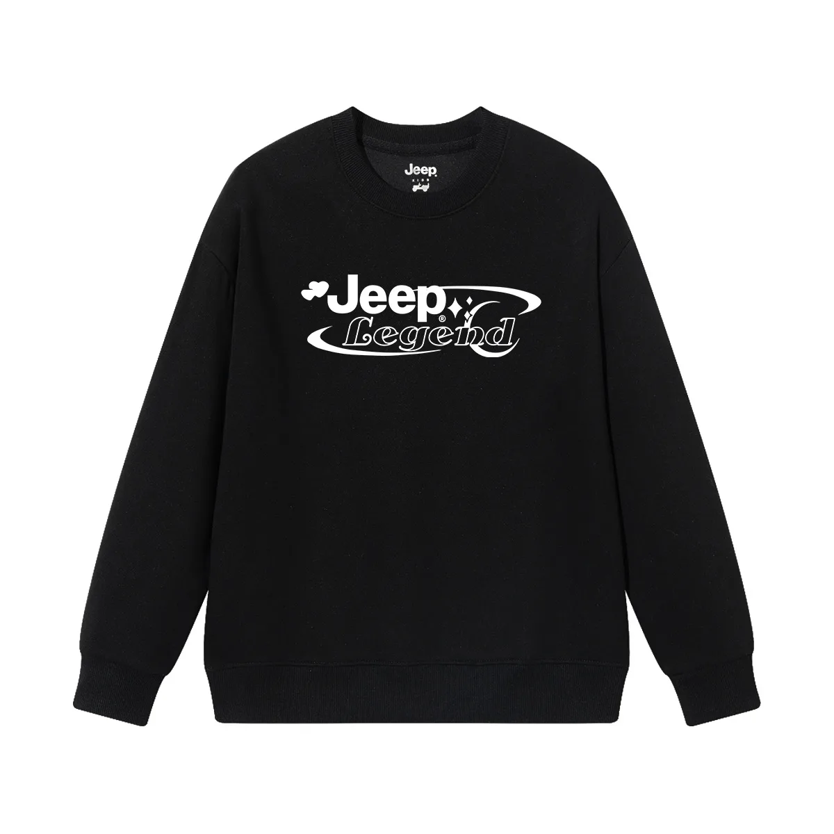 Детский свитшот с круглым вырезом Jeep, белый — фото 3