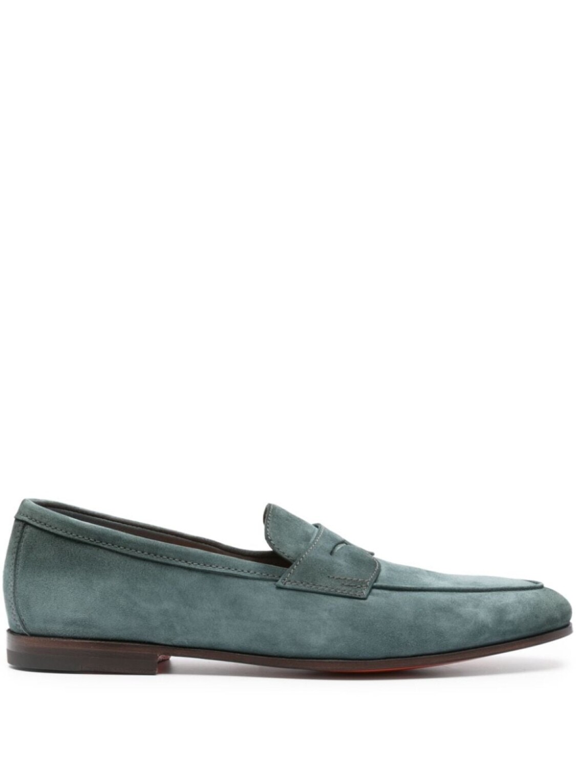 

Santoni замшевые пенни-лоферы, синий