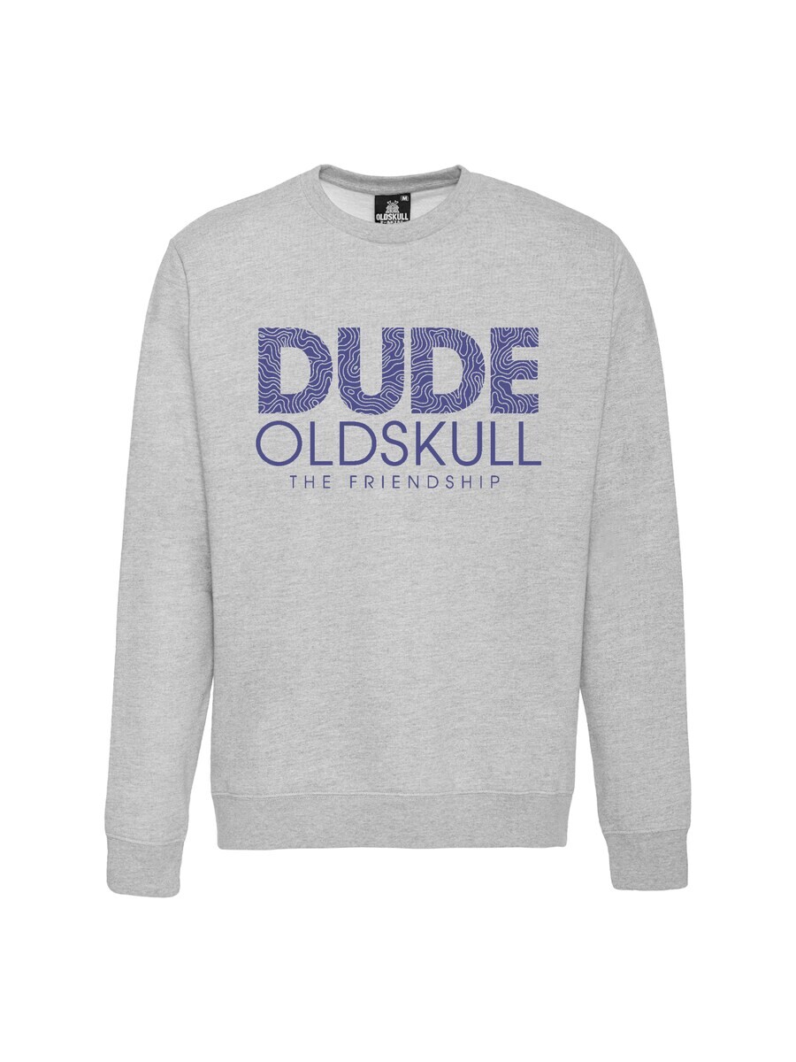 

Толстовка Oldskull Retro Dude, цвет mottled grey