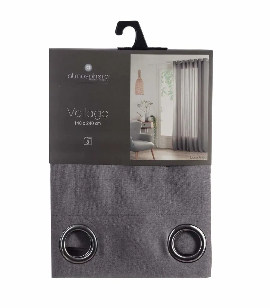 

Шторы ATMOSPHERA CREATEUR D’INTERIEUR, серый