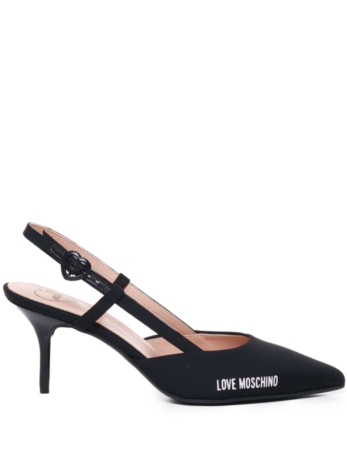 

Love Moschino туфли-лодочки с логотипом 70 мм, черный