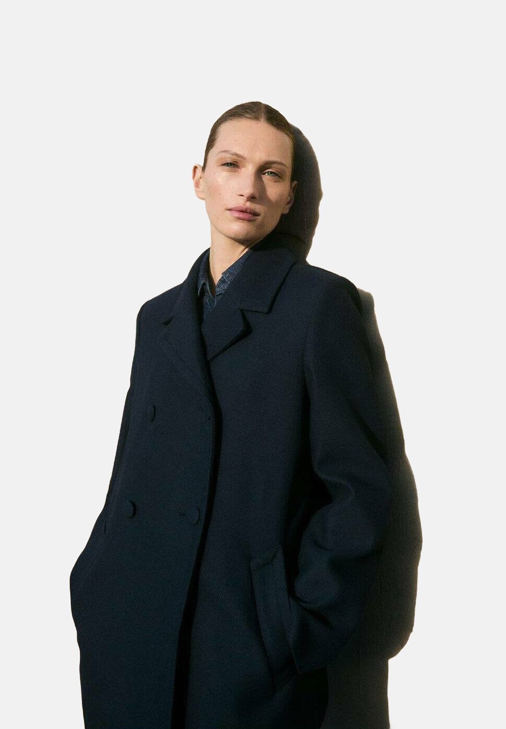 

Короткое пальто LOULOU Mango, синий