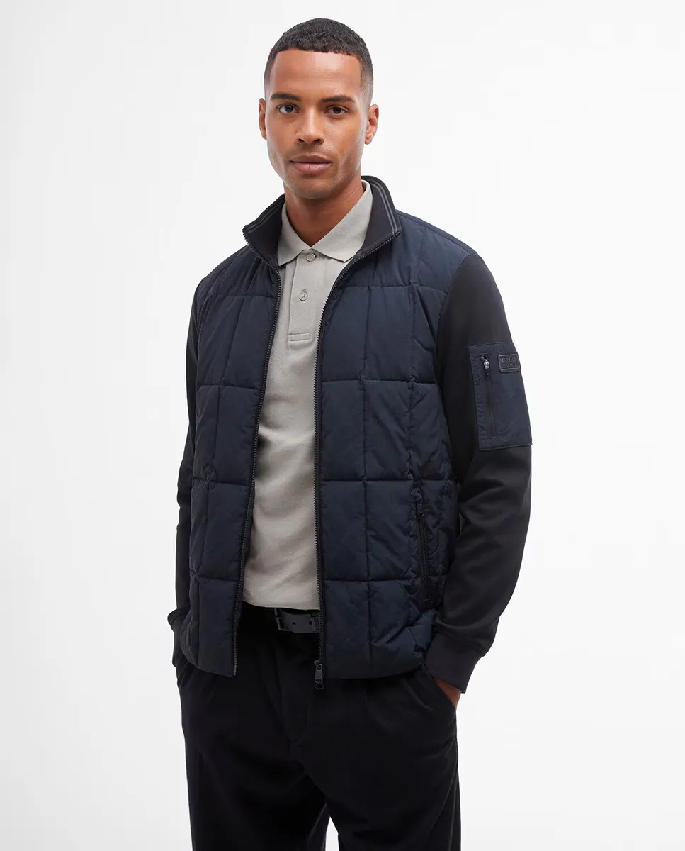 

Мужская стеганая куртка на молнии Barbour International, черный