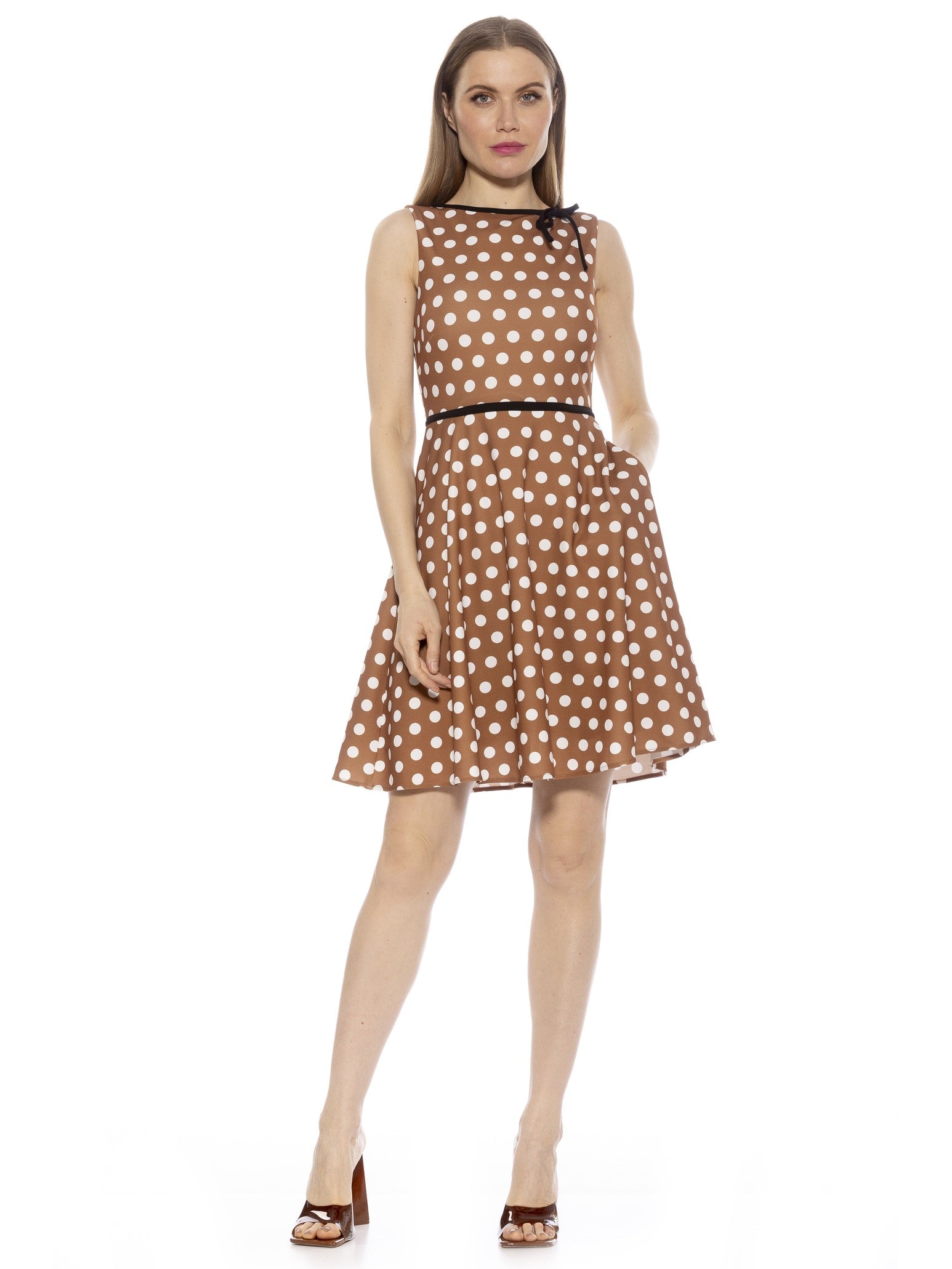 

Платье Ида ALEXIA ADMOR, цвет brown polka