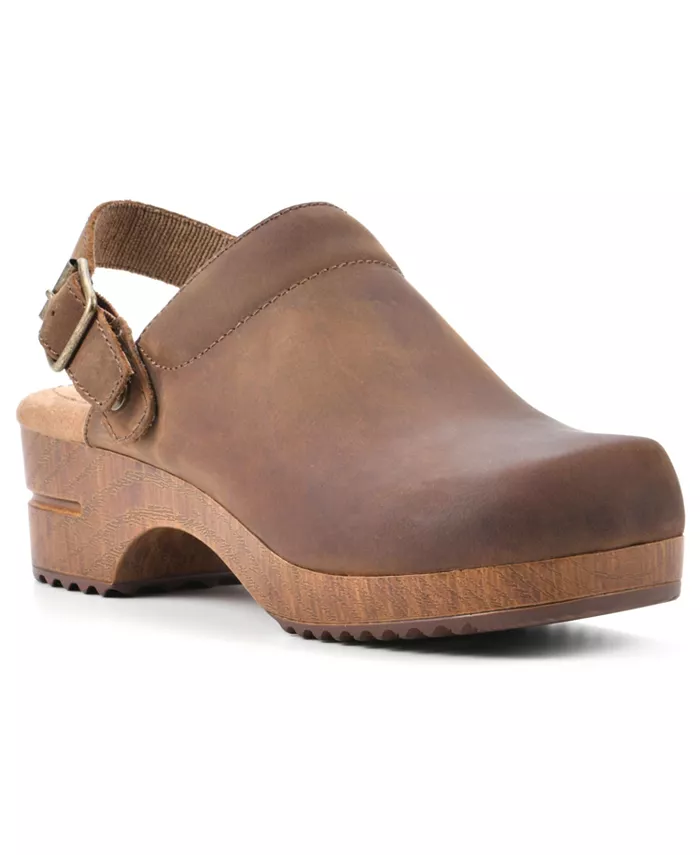 Женские платформенные сабо Being Slingback White Mountain, коричневый