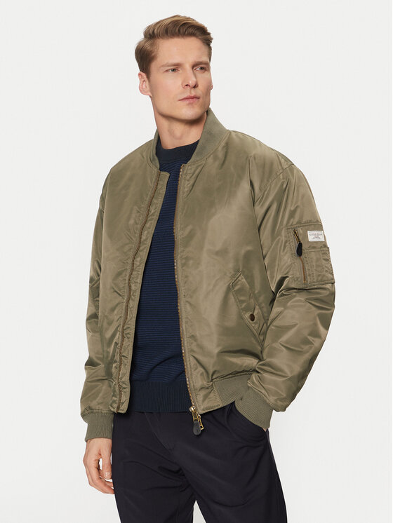 

Куртка-Бомбер стандартный крой M5RL81 WHAA2 Guess Jeans, хаки