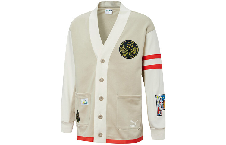 

Mix Badge Длинный трикотаж унисекс Off White Puma, кремовый