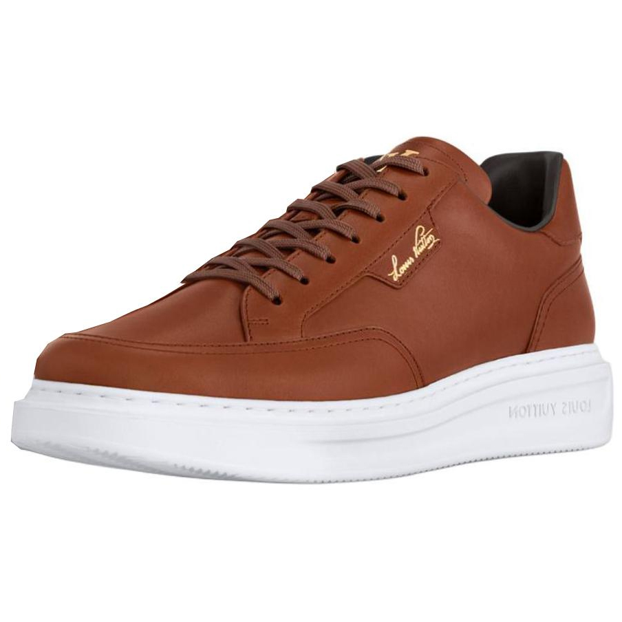 

LOUIS VUITTON Кроссовки для скейтбординга Beverly Hills Low Top, мужские, коричневые