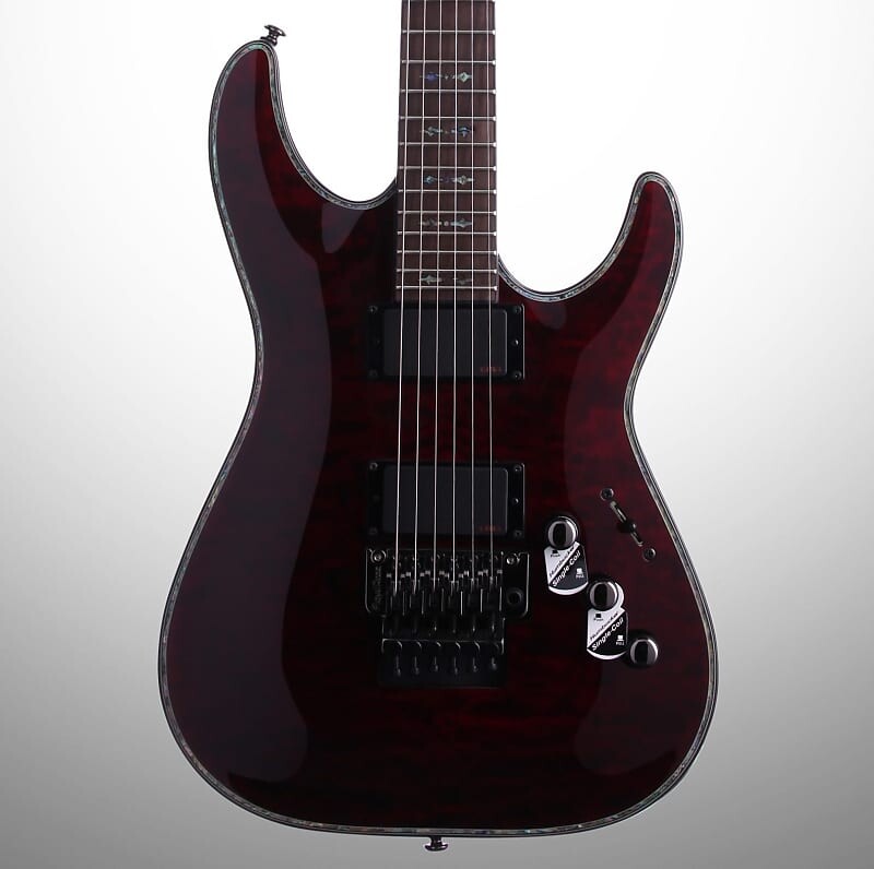 

Электрогитара Schecter C-1 Hellraiser FR Electric Guitar, Black Cherry