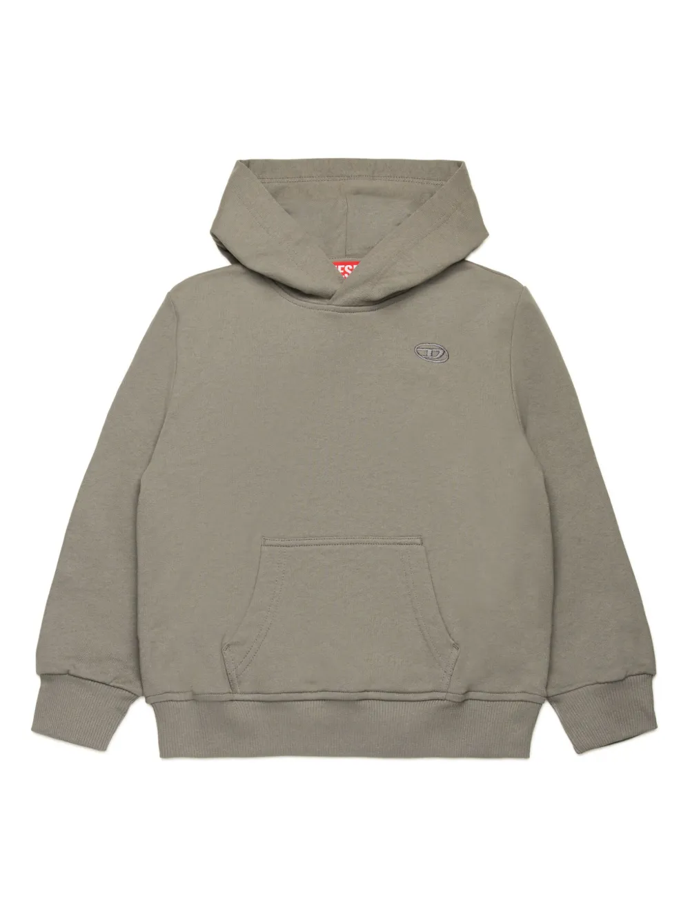 

Худи с вышитым логотипом Diesel Kids, серый