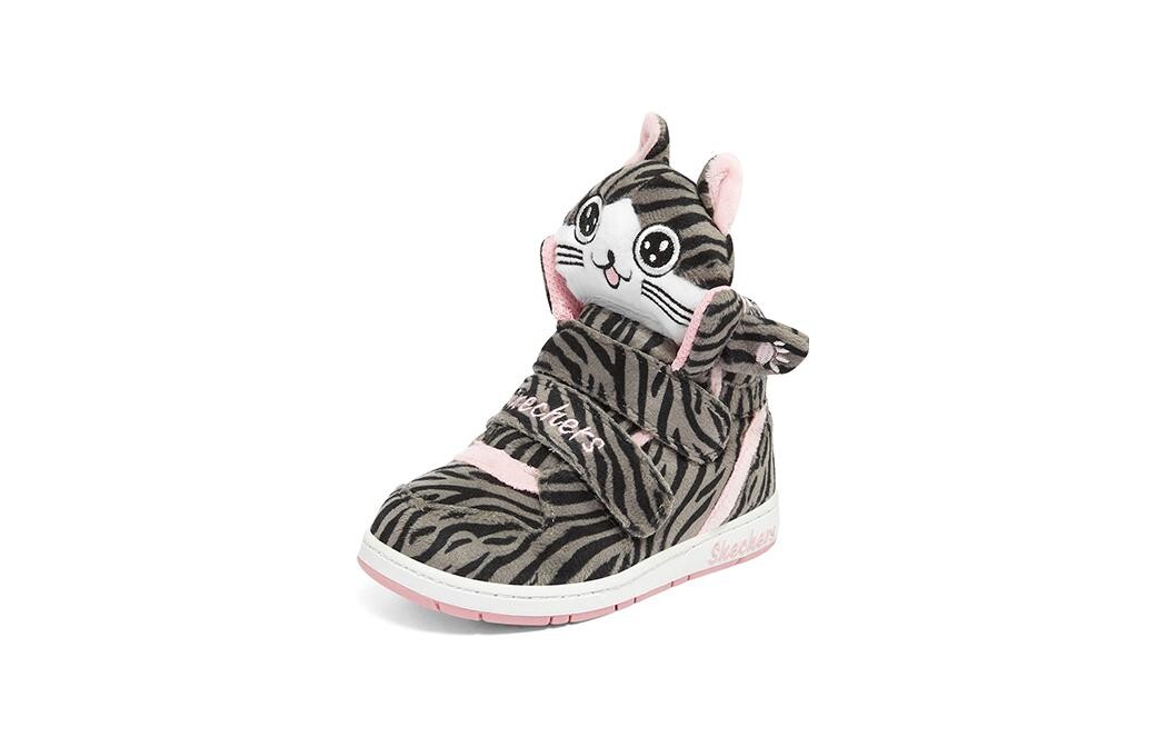Кроссовки Skechers Sugarcanes Toddler Shoes TD High-top Grey/Black — фото 3