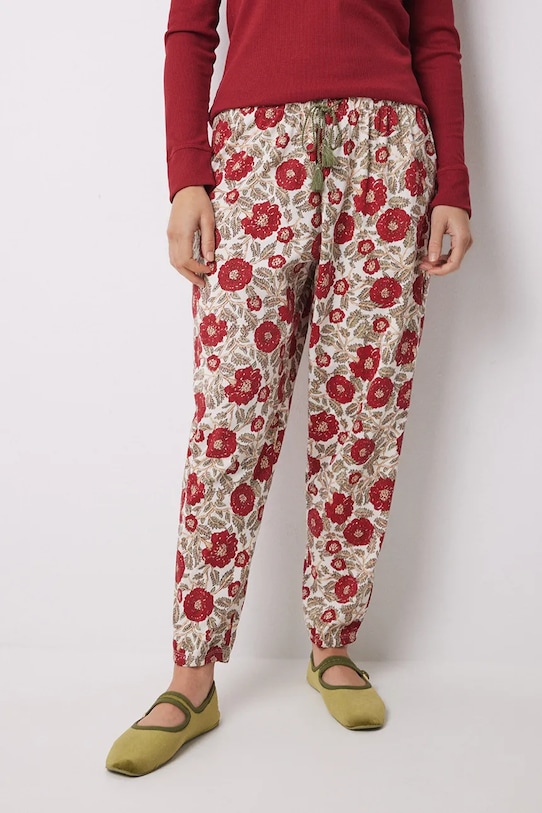 

Хлопковые пижамные брюки Mix and Match Love Actually Women'Secret, красный