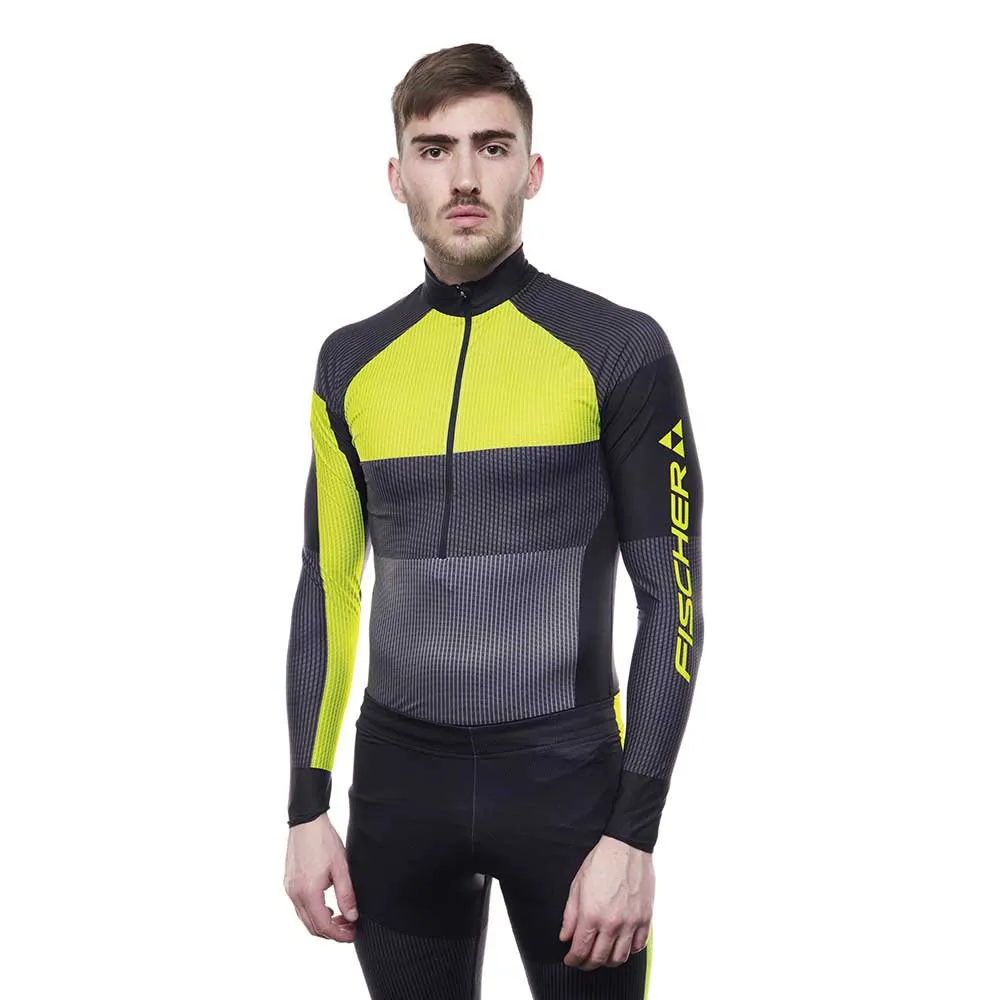 

Лонгслив Fischer Dynamic Racing half zip, желтый