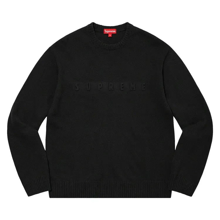 Свитер Supreme с тиснением, черный
