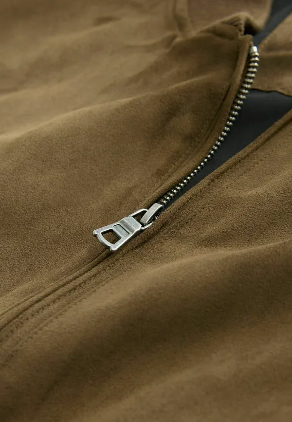 Куртка из искусственной кожи стандартного кроя Next, Tan Brown — фото 3