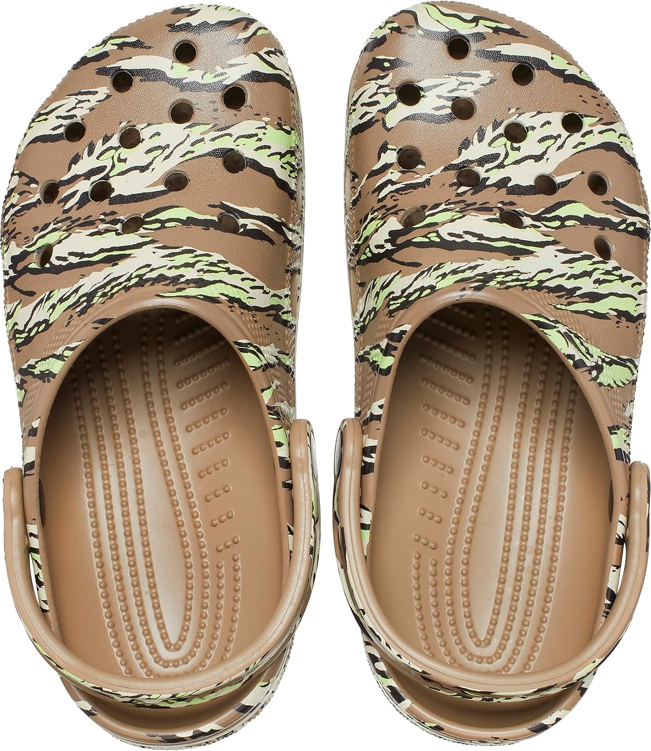 Сабо Унисекс Классические Камуфляжные Сабо Crocs, хаки — фото 4