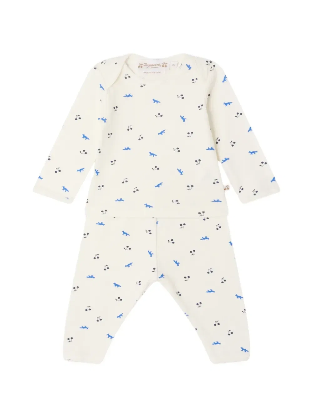 Пижама Timi из коллаборации с Maison Kitsuné Bonpoint, бежевый