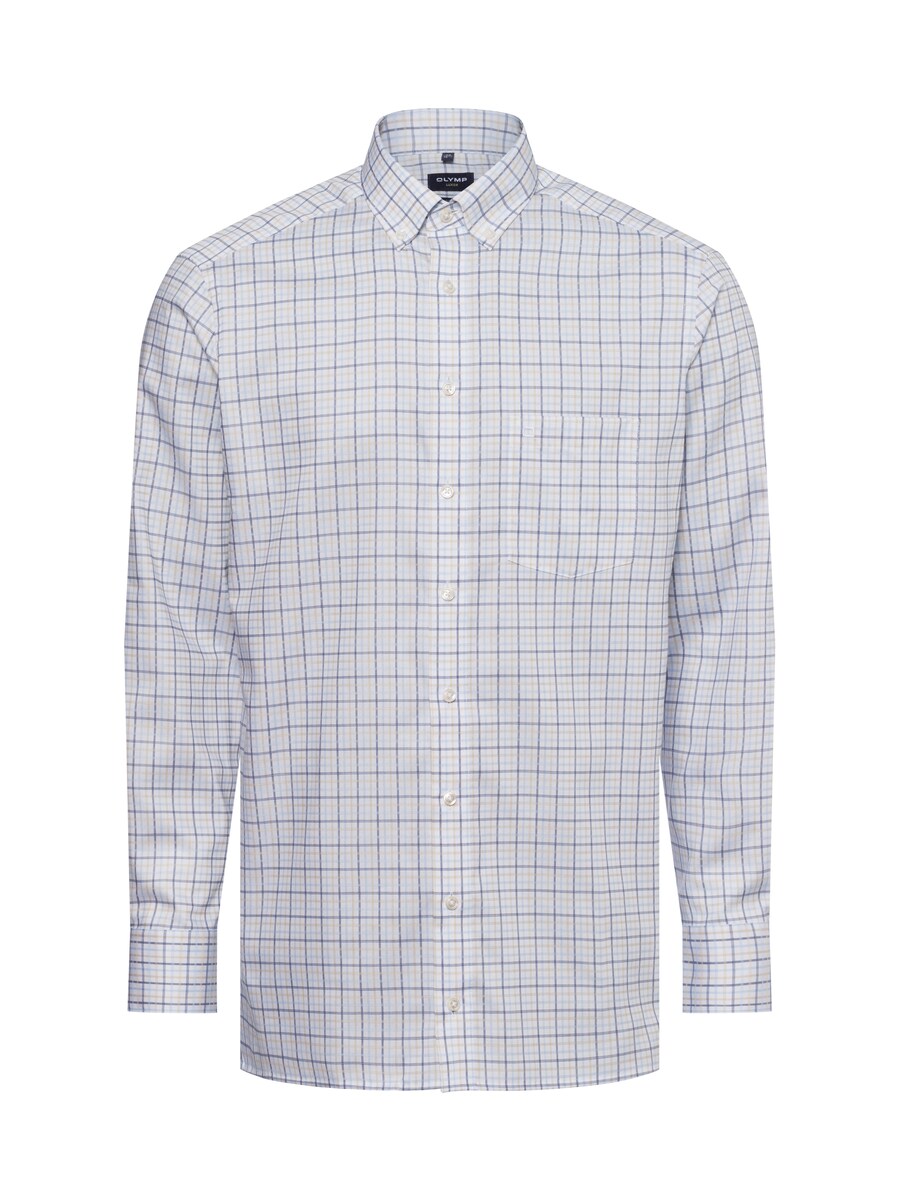 

Рубашка на пуговицах классического кроя OLYMP, экрю