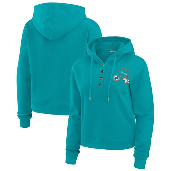 

Женский худи Aqua Miami Dolphins Wear By Erin Andrews