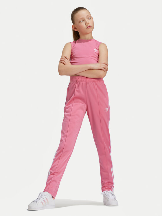 Спортивные брюки regular fit Trefoil IY4032 Adidas, розовый — фото 2