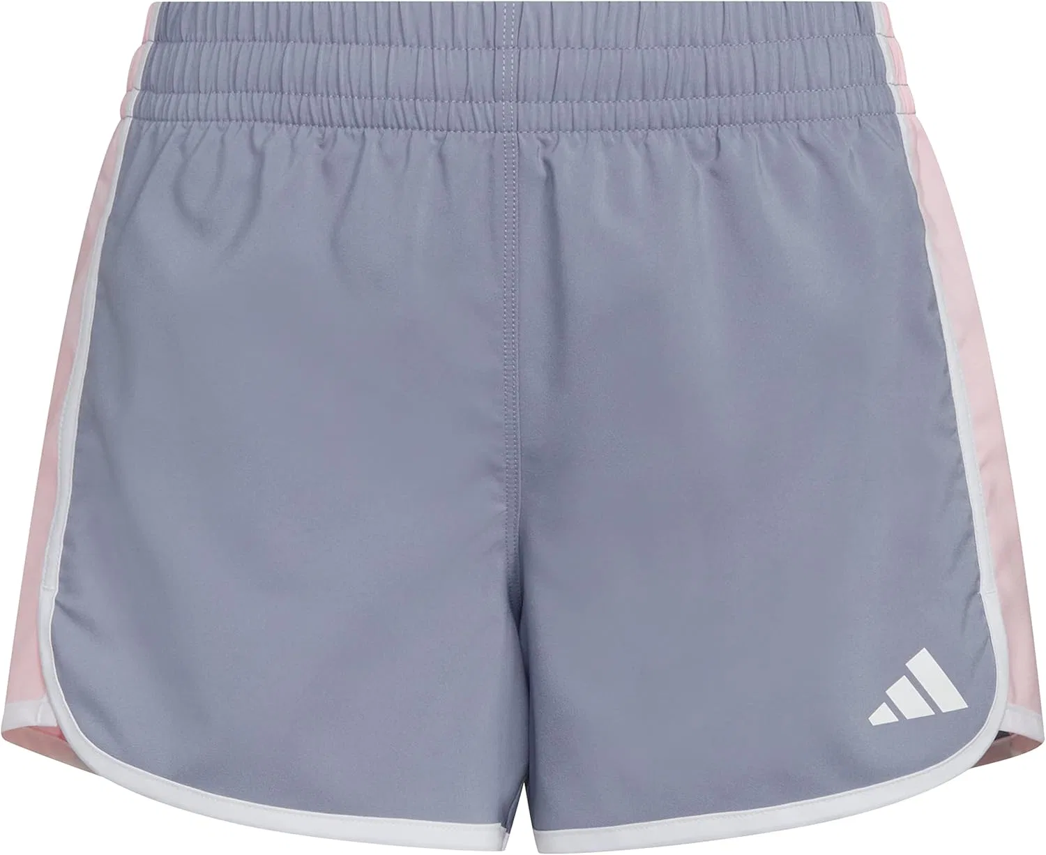 Детские спортивные шорты Adidas с эластичным поясом в стиле ретро из тканого материала, Silver Violet
