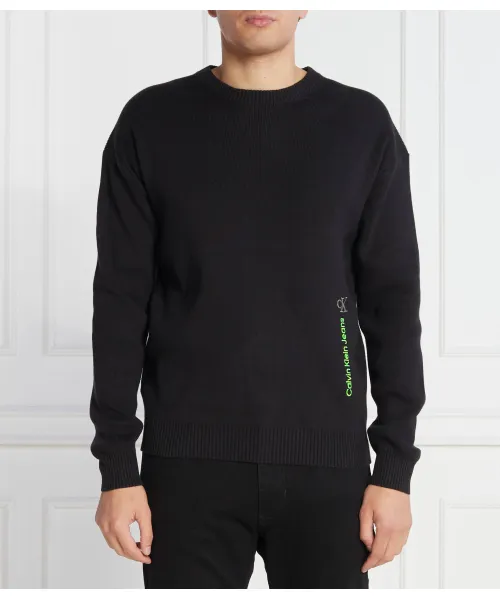 

Институциональная вертикальная толстовка Regular fit Calvin Klein Jeans, черный