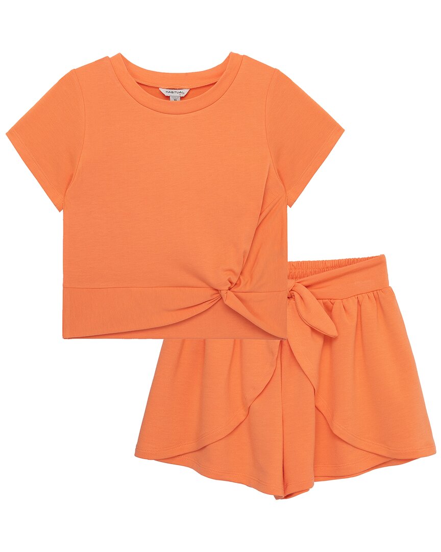 

Привычный комплект шорт с запахом Habitual, оранжевый