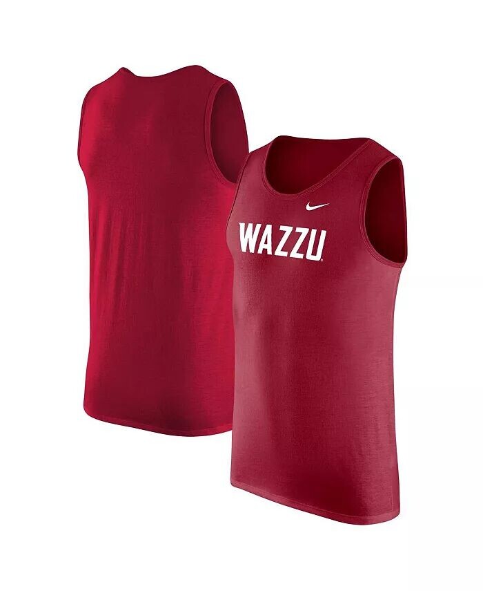 

Мужская малиновая майка Washington State Cougars Nike, красный