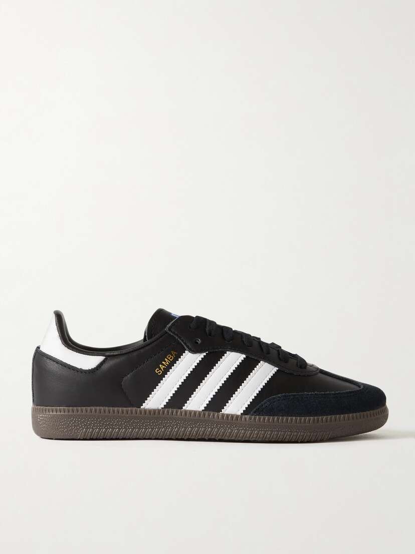 Кроссовки Samba с замшевой отделкой Adidas Originals, черный