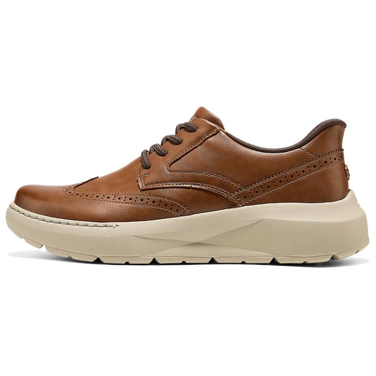 

Skechers Повседневные кожаные туфли мужские light brown