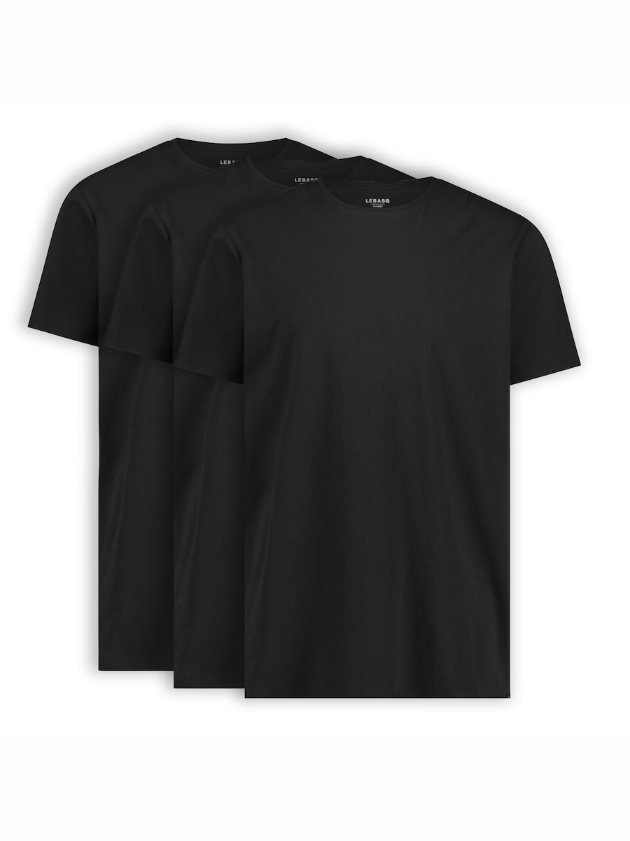 

Нижняя рубашка LEBASQ Miles 3 Pack Crew Neck Long Fit, черный