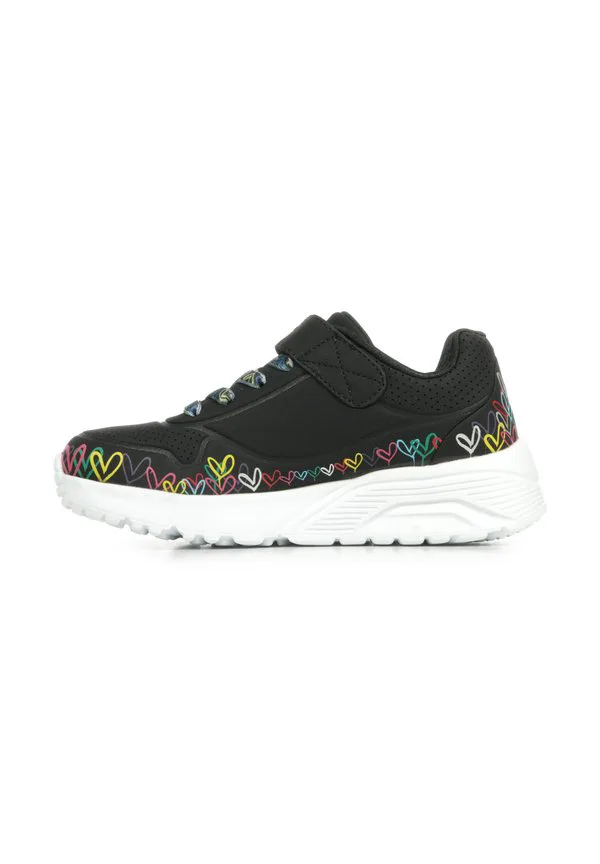 Кроссовки uno lite Skechers, Black Synthetic/Multi Trim