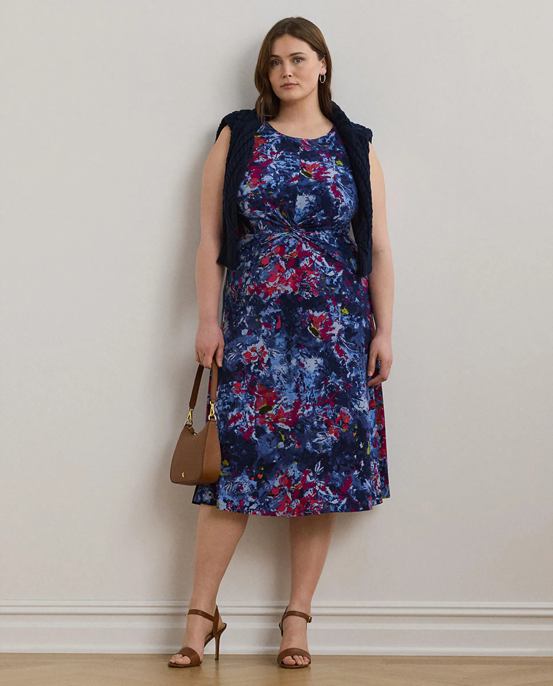 

Платье миди Lauren Ralph Lauren Woman, индиго/синий
