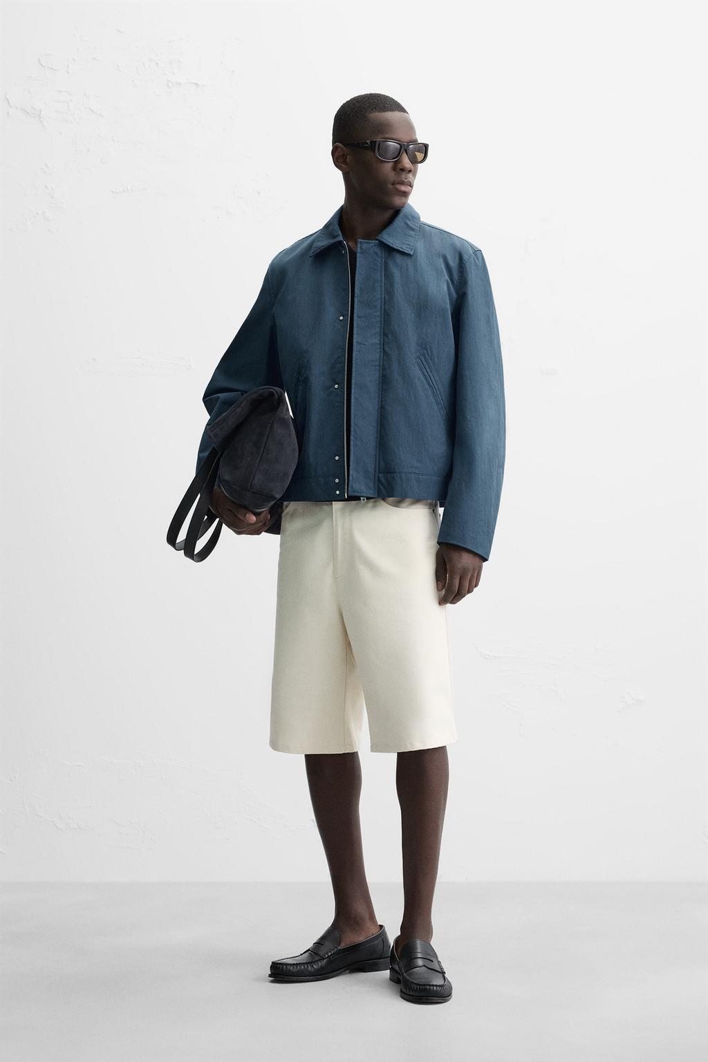 

Куртка обычного покроя ZARA, синий