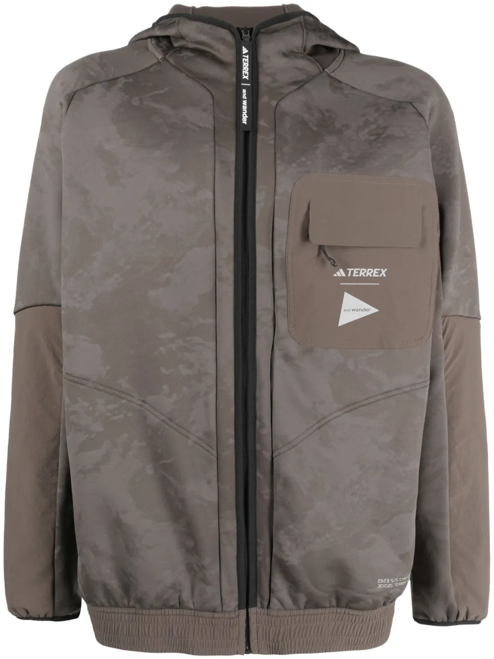

Куртка Terrex из коллаборации с And Wander Adidas, зеленый