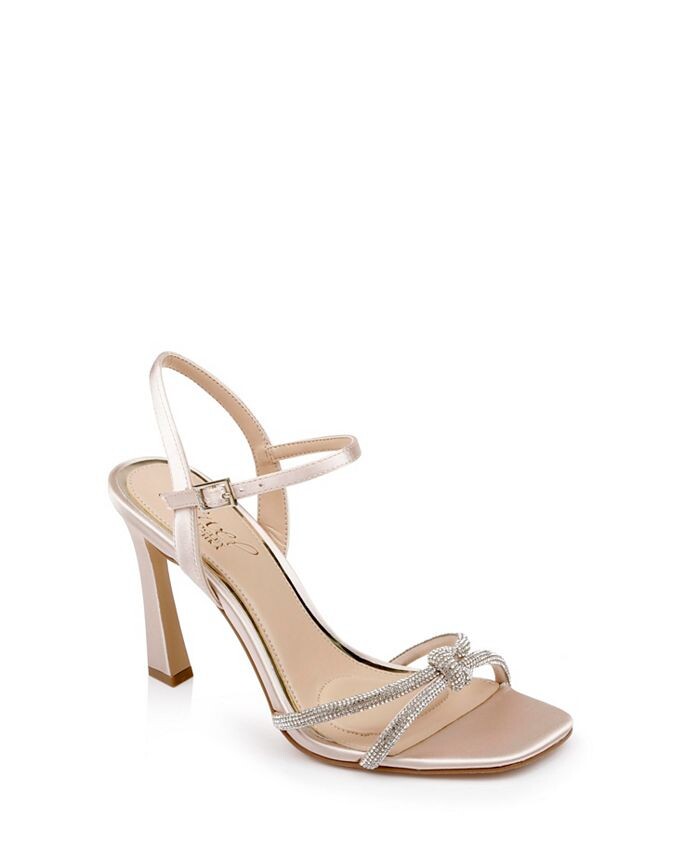Женские вечерние сандалии Madison Jewel Badgley Mischka, тан/бежевый