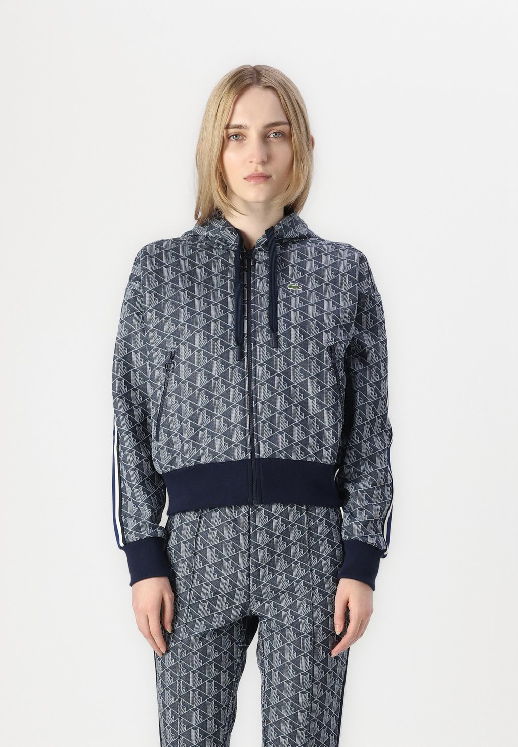 

Толстовка на молнии Lacoste, темно-синий
