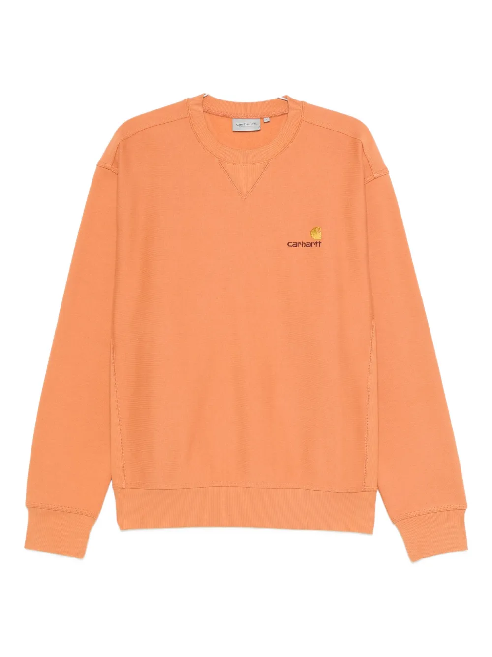 

Свитшот с вышитым логотипом и круглым вырезом CARHARTT WIP, оранжевый