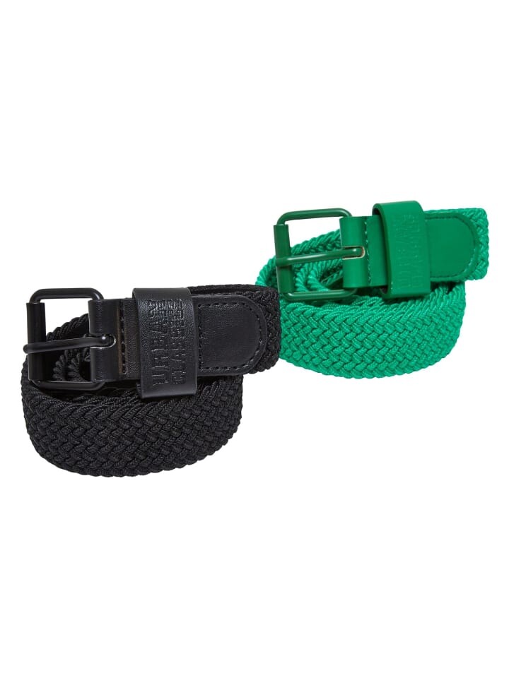 

Ремень Urban Classics, цвет black/bodegagreen