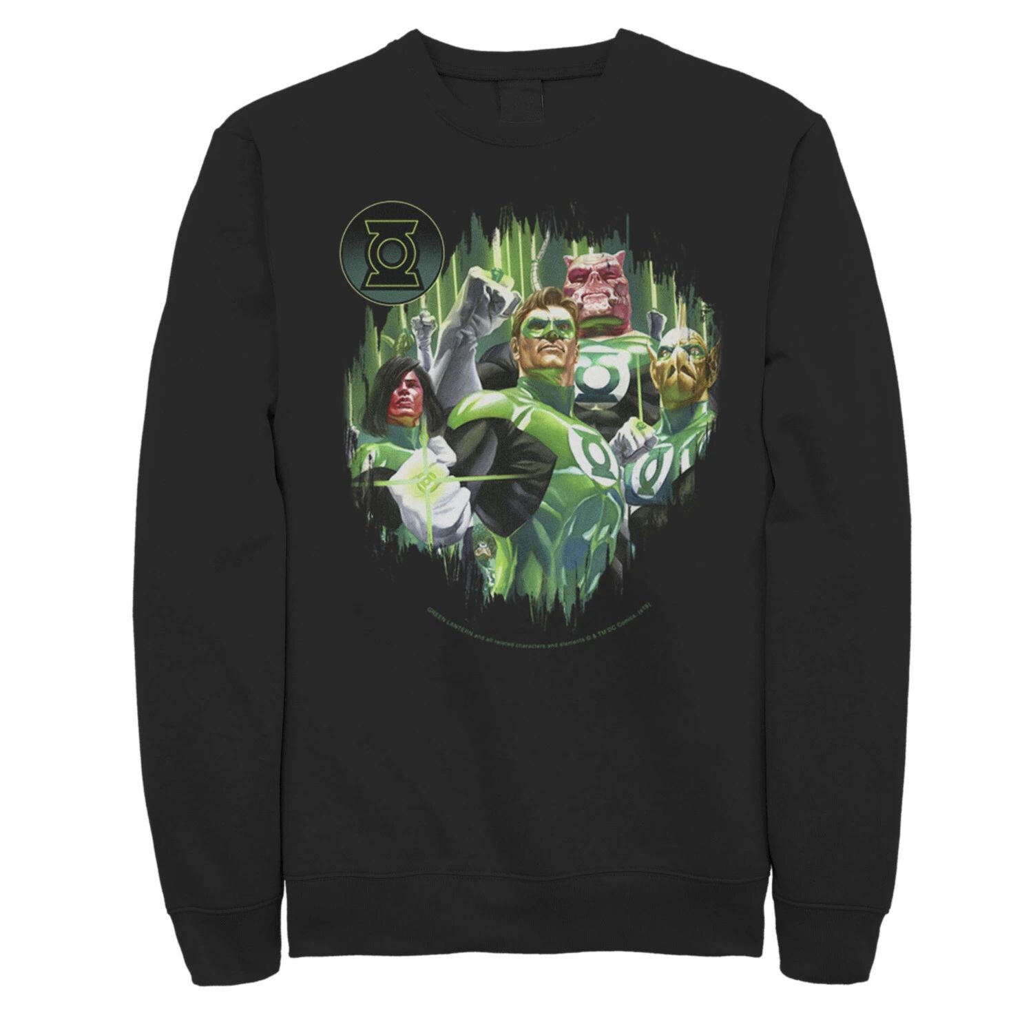

Мужской свитшот с портретом Green Lantern Corps из комиксов DC Comics Licensed Character