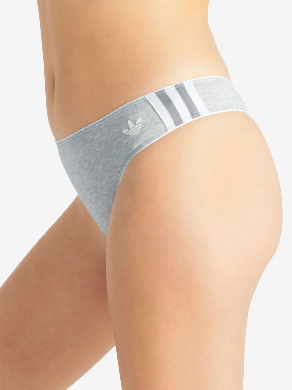 Трусики Adidas Originals Adicolor Comfort Flex светло-серого цвета — фото 3