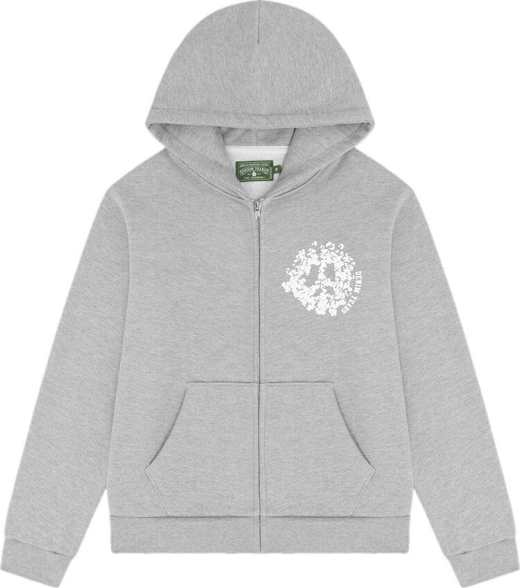 

Худи Denim Tears University Zip 'Grey', серый