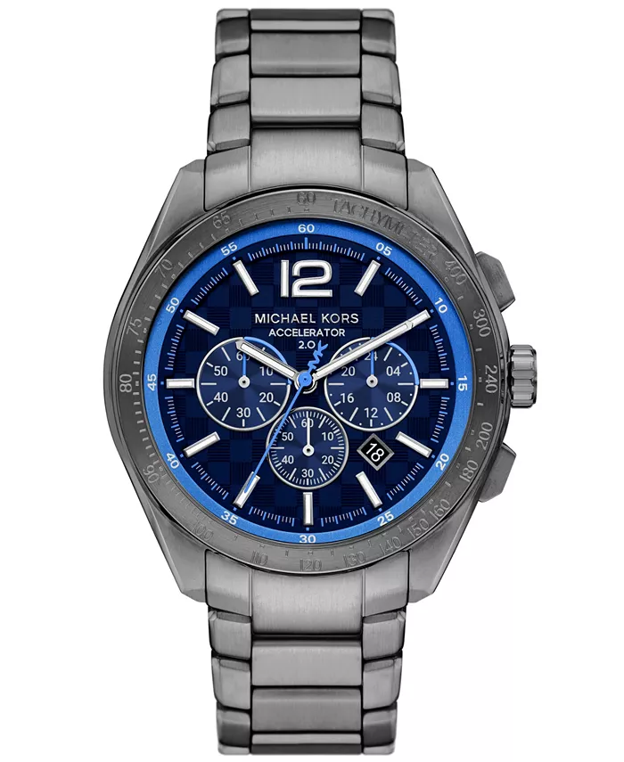 

Мужские часы Accelerator 2.0 Chronograph Gunmetal из нержавеющей стали, 44 мм Michael Kors