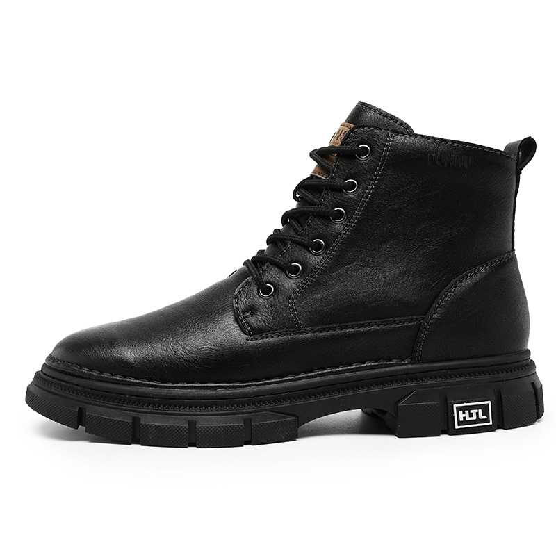 

Dunnu Мужские черные ботинки Martin с мягкой подкладкой, цвет Black Padded
